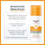 Eucerin Toque Seco Gel-Cream Tono Medio Spf 50+ - Imagen 2