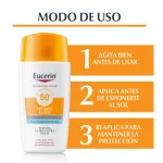 Protector Solar Hydro Fluid FPS50+ – Eucerin 50 ml - Imagen 4