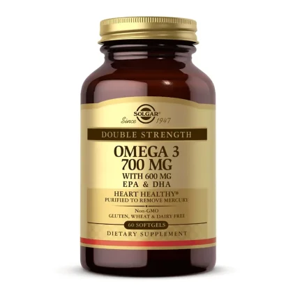 Double Strength Omega 3 700Mg - Solgar 60 Capsulas