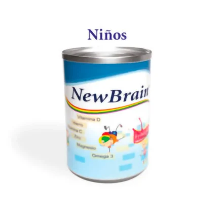 New Brain Kids Vita D-C - Hierro-Zinc-Mag-Ome Sabor Fresaen Polvo X 600G