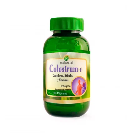 Colostrum (Bovino+Ganoderma,Shiitaka y Vita) 600 Mg X 60 Capsulas Naturcol