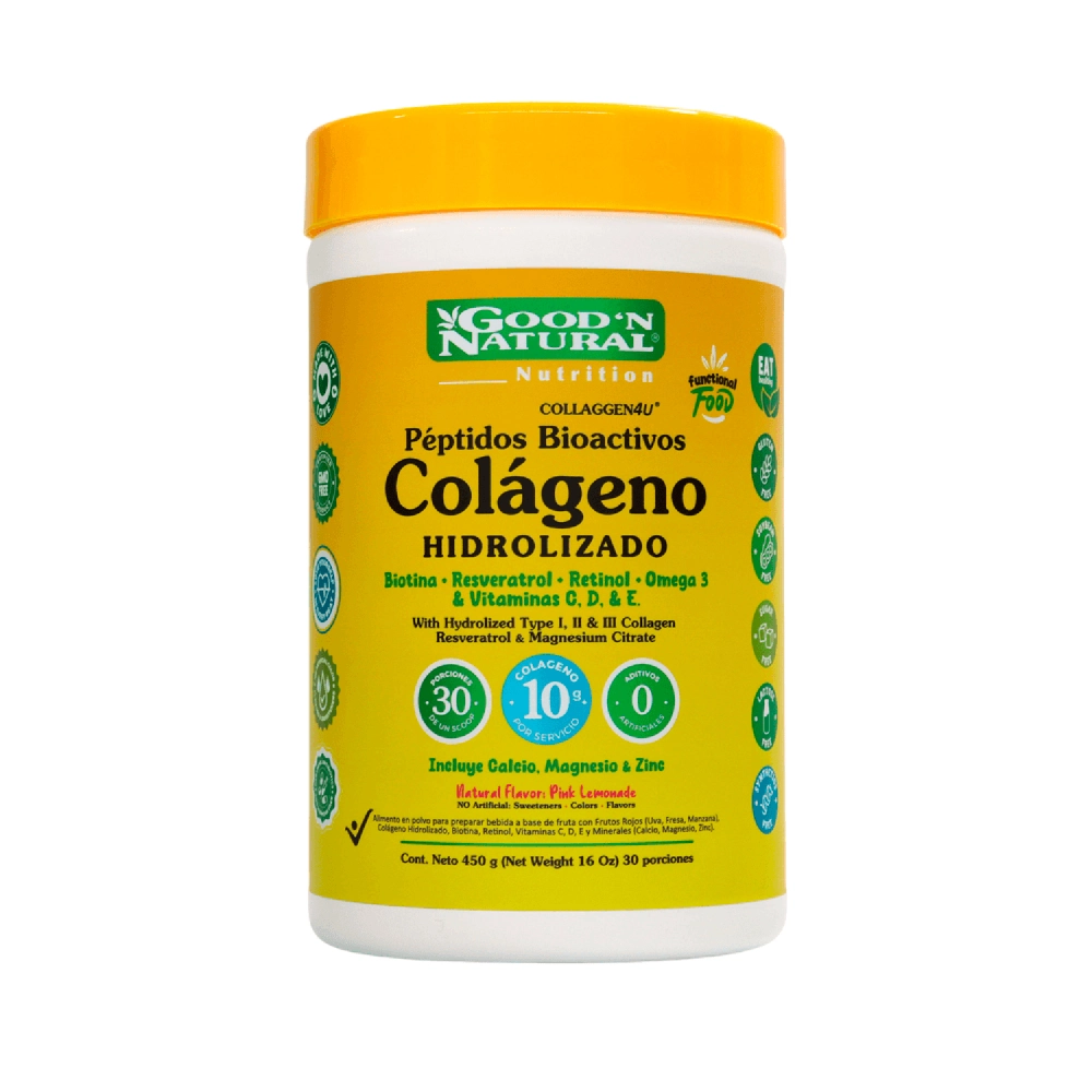 616436 Collaggen4U Colageno Hidrolizadoen Polvo X 450 G Good'N Natural - Imagen 1