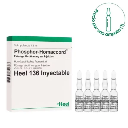 Phosphor-Homaccord X 5 Ampollas