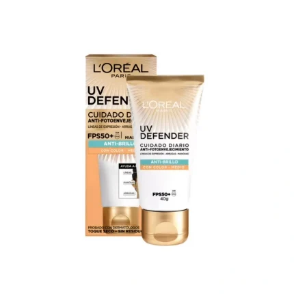 Prot.Loreal Uv Def.Ant.Brillo Fps 50 X 40G
