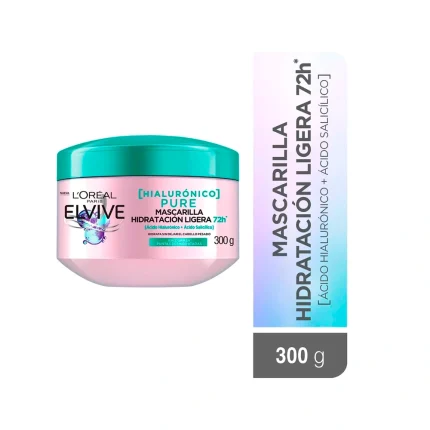 Mascarilla Elvive Hidra Hialur.Pure X 300G