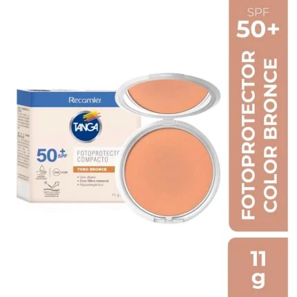Bloqueador Tanga SPF50 F.Compacto Bronce 11 Gr